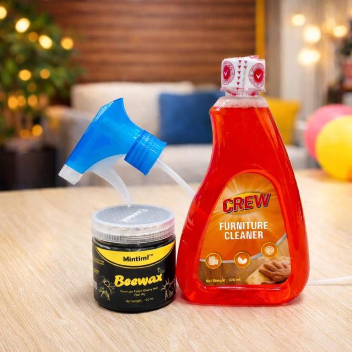 1ps Beewax120ml + 1ps Furniture Cleaner (ComboPack)
